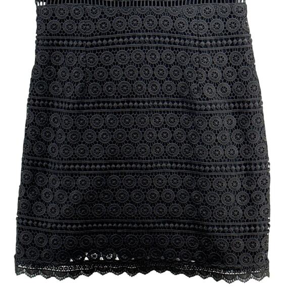Abercrombie & Fitch Y2K Black Lace Crochet Sundress With Pockets Women Medium - Picture 4 of 7